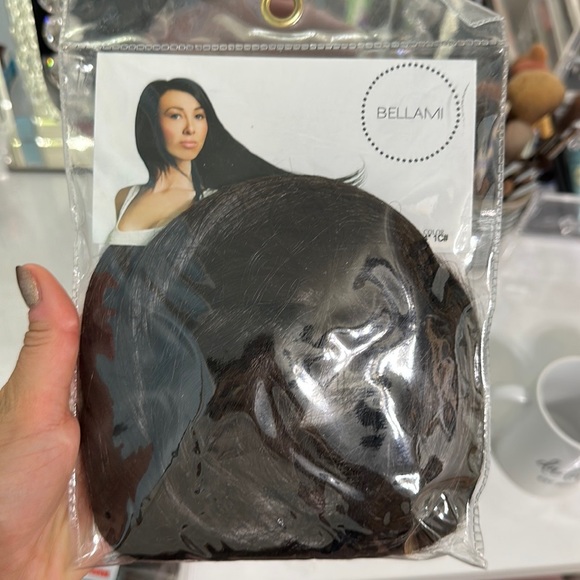 Bellami hair extensions + ponytail - dark brown. UNUSED, BRAND NEW - Picture 1 of 7